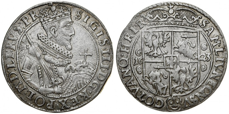 Zygmunt III 1587-1632, Ort 1623, Bydgoszcz. R4. Kop. 1279, Gum. 1177, Shatalin B...