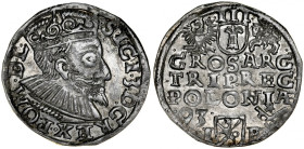 Zygmunt III 1587-1632, Trojak 1593, Poznań.