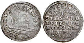 Zygmunt III 1587-1632, Trojak 1595, Lublin.