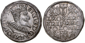Zygmunt III 1587-1632, Trojak 1595, Wschowa.