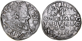 Zygmunt III 1587-1632, Trojak 1596, Lublin. RRR.