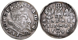 Zygmunt III 1587-1632, Trojak 1596, Wilno.