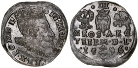 Zygmunt III 1587-1632, Trojak 1596, Wilno.