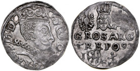 Zygmunt III 1587-1632, Trojak 1597 I-F / MR, Lublin.