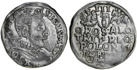 Zygmunt III 1587-1632, Trojak 1597, Poznań.