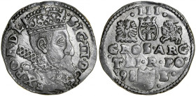 Zygmunt III 1587-1632, Trojak 1598, Bydgoszcz.