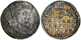 Zygmunt III 1587-1632, Trojak 1598, Olkusz.