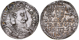Zygmunt III 1587-1632, Trojak 1598, Olkusz.