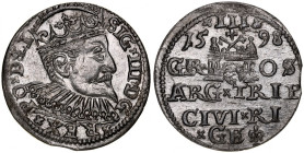 Zygmunt III 1587-1632, Trojak 1598, Ryga.
