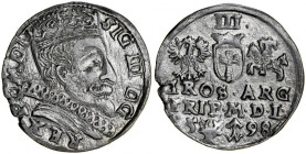 Zygmunt III 1587-1632, Trojak 1598, Wilno. RR.