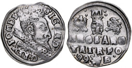 Zygmunt III 1587-1632, Trojak 1599, Bydgoszcz.