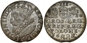Zygmunt III 1587-1632, Trojak 1600 K, Kraków.
