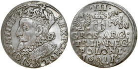 Zygmunt III 1587-1632, Trojak 1601 K, Kraków.