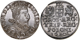 Zygmunt III 1587-1632, Trojak 1602 K, Kraków.
