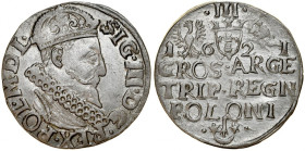 Zygmunt III 1587-1632, Trojak 1621, Kraków.