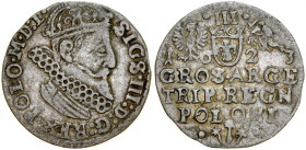 Zygmunt III 1587-1632, Trojak 1623, Kraków, błąd w imieniu SIGS.