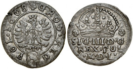 Zygmunt III 1587-1632, Grosz 1608, Kraków.