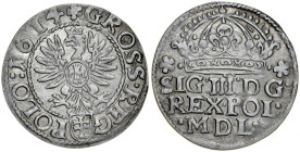 Zygmunt III 1587-1632, Grosz 1614, Kraków.
