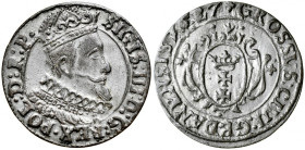 Zygmunt III 1587-1632, Grosz 1627, Gdańsk.