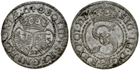 Zygmunt III 1587-1632, Szeląg 1592, Malbork.