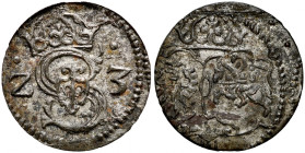 Zygmunt III 1587-1632, Denar 1623, Łobżenica.