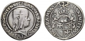 MONETE E MEDAGLIE DI ZECCHE ITALIANE 
 Bologna 
 Giovanni II Bentivoglio, 1494-1509. Quarto, AR 9,47 g. IOANNES BENTIVO – LVS II BONONIENSIS Busto c...
