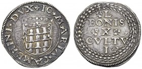 MONETE E MEDAGLIE DI ZECCHE ITALIANE 
 Camerino 
 Giovanni Maria Varano duca, 1511-1527. Giulio, AR 3,65 g. + IO MARIA CAMERINI DVX Stemma Varano, c...