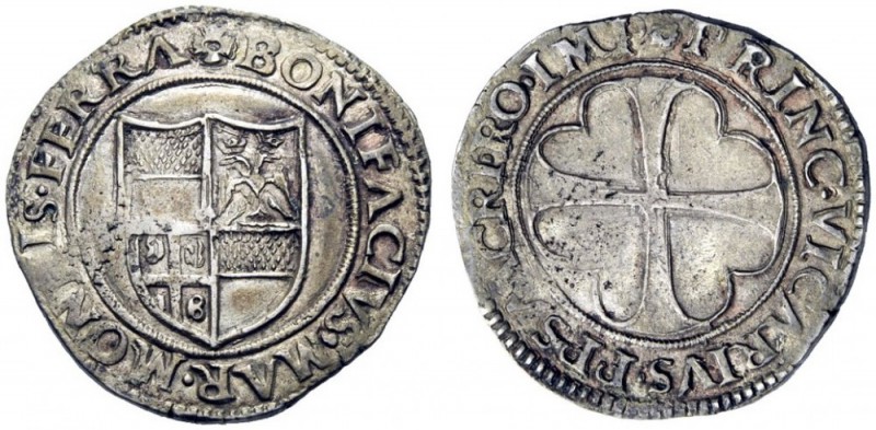 MONETE E MEDAGLIE DI ZECCHE ITALIANE 
 Casale 
 Bonifacio II Paleologo, 1518-1...