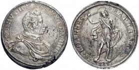 MONETE E MEDAGLIE DI ZECCHE ITALIANE 
 Firenze 
 Cosimo II de’Medici, 1609-1621. Piastra 1615, AR 32,07 g. COSMVS II MAG DVX ETR IIII Busto corazzat...