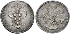 MONETE E MEDAGLIE DI ZECCHE ITALIANE 
 Livorno 
 Cosimo III de’Medici, 1670-1723. Pezza della rosa 1706, AR 25,85 g. COSMVS III D G – M DVX ETRVRIÆ ...