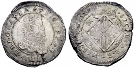 MONETE E MEDAGLIE DI ZECCHE ITALIANE 
 Messina 
 Filippo III di Spagna, 1598-1621. Da 10 tarì 1611, AR 31,70 g. PHILIPPVS III DEI GRATIA Busto coraz...