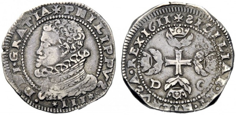 MONETE E MEDAGLIE DI ZECCHE ITALIANE 
 Messina 
 Filippo III di Spagna, 1598-1...