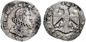 MONETE E MEDAGLIE DI ZECCHE ITALIANE 
 Messina 
 Filippo IV di Spagna, 1621-1665. Da 4 tarì 1649, AR 9,78 g. PHILIPPVS – IIII D G Busto corazzato a ...