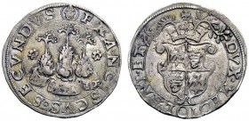 MONETE E MEDAGLIE DI ZECCHE ITALIANE 
 Milano 
 Francesco II Sforza, 1521-1535. Grosso da soldi 10 detto ”semprevivo”, AR 4,68 g. Testina di S. Ambr...
