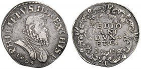 MONETE E MEDAGLIE DI ZECCHE ITALIANE 
 Milano 
 Filippo III di Spagna, 1598-1621. Denaro da 20 soldi 1608, AR 5,40 g. PHILIPPVS III REX HISP Busto c...