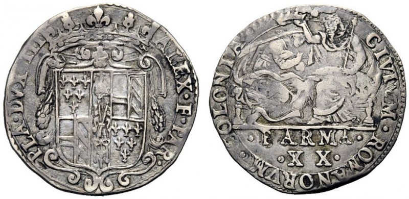 MONETE E MEDAGLIE DI ZECCHE ITALIANE 
 Parma 
 Alessandro Farnese, 1586-1591 ....