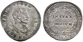 MONETE E MEDAGLIE DI ZECCHE ITALIANE 
 Savoia 
 Emanuele Filiberto duca, 1553-1580. Lira 1563, Vercelli, AR 12,44 g. EM FILIB D G DVX SAB P PED 1563...