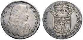MONETE E MEDAGLIE DI ZECCHE ITALIANE 
 Savoia 
 II periodo: duca 1680-1713. Lira 1683, Torino, AR 6,05 g. VIC AM II – D G DVX SAB Busto corazzato a ...
