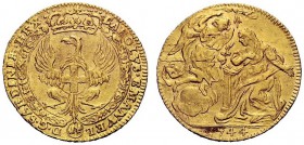 MONETE E MEDAGLIE DI ZECCHE ITALIANE 
 Savoia 
 Carlo Emanuele III, 1730-1773. Monetazione anteriore alla riforma 1730-1755. Zecchino 1744, AV 3,47 ...