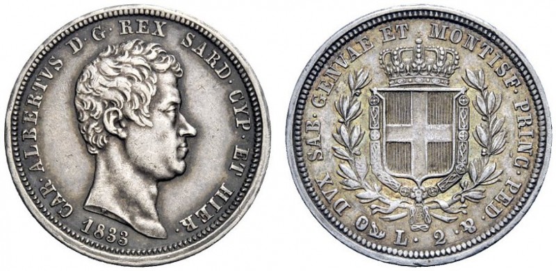 MONETE E MEDAGLIE DI ZECCHE ITALIANE 
 Savoia 
 Carlo Alberto, 1831-1849. Da 2...