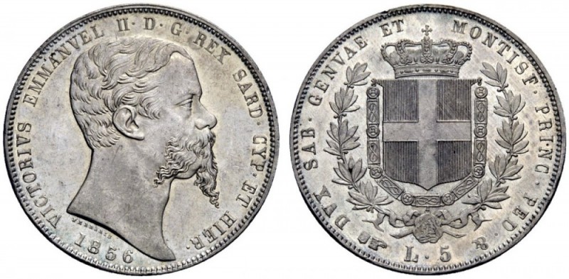 MONETE E MEDAGLIE DI ZECCHE ITALIANE 
 Savoia 
 Vittorio Emanuele II re di Sar...