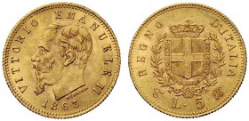 MONETE E MEDAGLIE DI ZECCHE ITALIANE 
 Savoia 
 Regno d’Italia. Vittorio Emanuele II, 1861-1878. Da 5 lire 1863. Torino. Pagani 479. MIR 1080a.
 Ra...