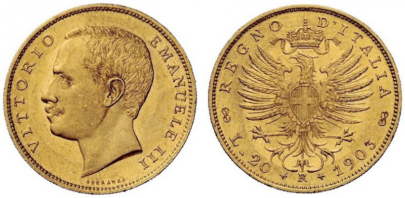 MONETE E MEDAGLIE DI ZECCHE ITALIANE 
 Savoia 
 Vittorio Emanuele III, 1900-19...