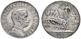 MONETE E MEDAGLIE DI ZECCHE ITALIANE 
 Savoia 
 Vittorio Emanuele III, 1900-1946. Da 2 lire 1911. Pagani 734. MIR 1140c.
 Molto rara. Migliore di S...