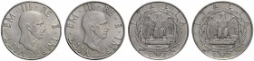 MONETE E MEDAGLIE DI ZECCHE ITALIANE 
 Savoia 
 Vittorio Emanuele III, 1900-1946. Da 2 lire 1942/XX e 1943/XXI. Pagani 761. MIR 1144i. Pagani 762. M...