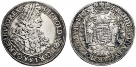MONETE ESTERE 
 Austria 
 Leopoldo I, 1657-1705. Mezzo tallero 1703 Kremnitz, AR 14,03 g. Husz. 1402
 Milgliore di BB