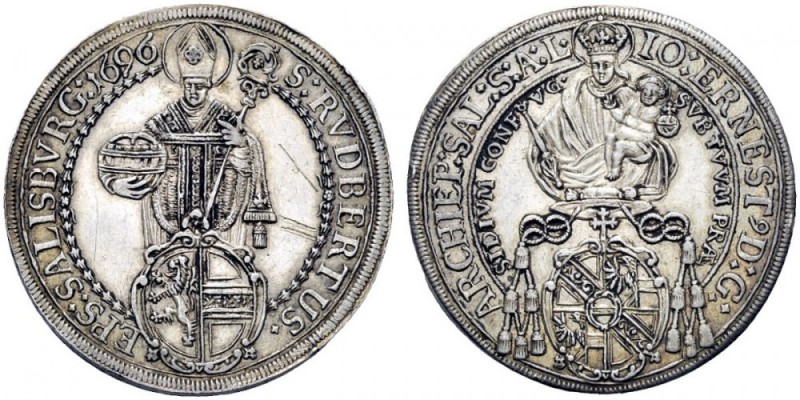 MONETE ESTERE 
 Austria 
 Salisburgo. Giovanni Ernesto Arcivescovo, 1687-1709....