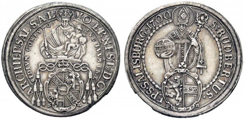 MONETE ESTERE 
 Austria 
 Salisburgo. Giovanni Ernesto Arcivescovo, 1687-1709....