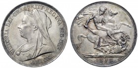 MONETE ESTERE 
 Gran Bretagna 
 Vittoria, 1837-1901. Corona 1897. Seaby 3937.
 q.Spl