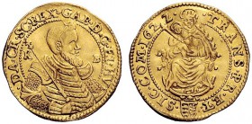 MONETE ESTERE 
 Ungheria (principato di Transilvania) 
 Gabriel Bethlen, 1613-1629. Ducato 1622 Kremnitz, AV 3,40 g. GAB D G EL HV – DA CR SC REX Bu...